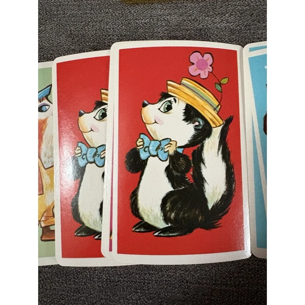 Vintage‎ Golden Snap Collectible Animals 45-Card Deck Game with Case - Purple